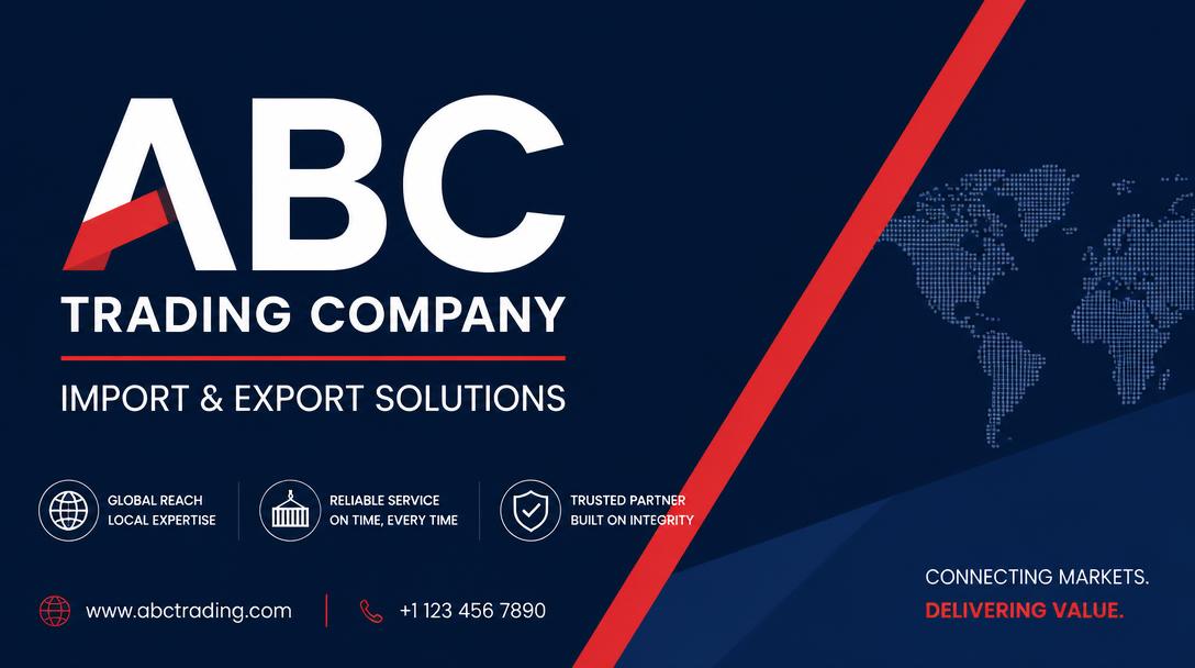 Sample advertisement — ABC Trading Company