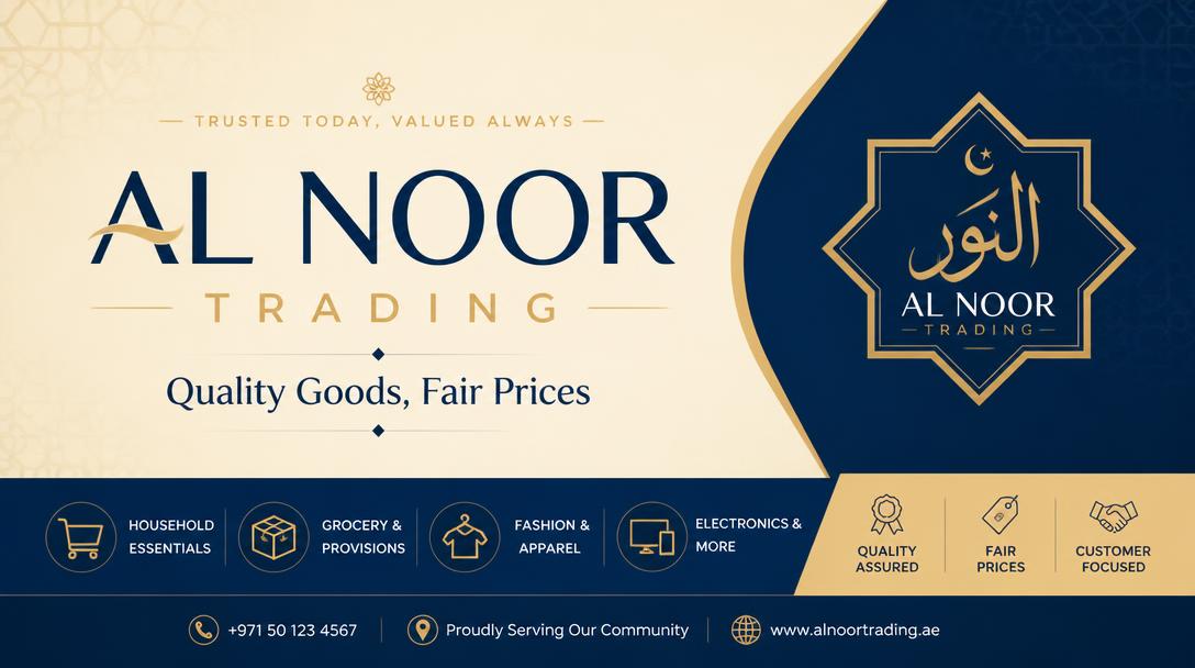Sample advertisement — Al Noor Trading