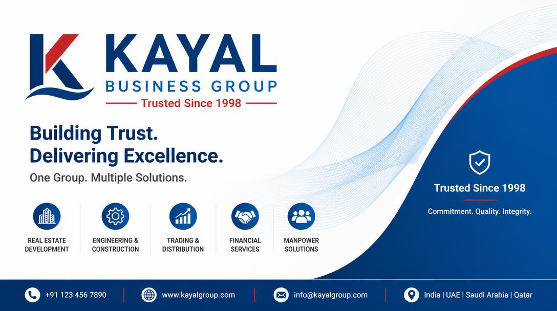 Sample advertisement — Kayal Business Group